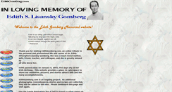 Desktop Screenshot of edithgomberg.com